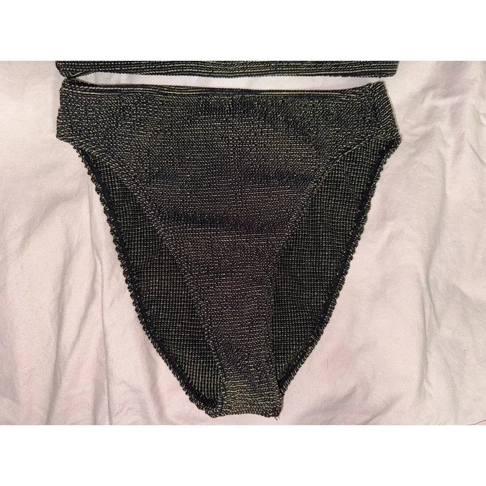Good American Always fits sculpt better black gold bikini 2 pieces size 1/2 - Picture 5 of 9